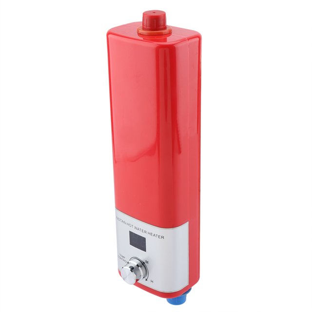 Calentador de Agua Sin Tanque Ticfox 5500W 220V Mini Instantáneo Rojo