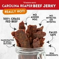 thumbnail image 2 of Mission Meats Carolina Reaper Jerky from 100% Grass Fed & Pasture Raised Beef, Caution: Extremely Spicy, Small Batch Hand Crafted, Gluten Free, 2oz (Pack of 3), 2 of 8
