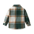 thumbnail image 4 of Kureaily Kids Toddler Baby Unisex Unisex Autumn Winter Plaid Tops Long Sleeve Shirt Coat Jacket Cardigan Clothes Unforgotten Coat Toddler Snow Jacket Boy 1-2 Years, 4 of 9