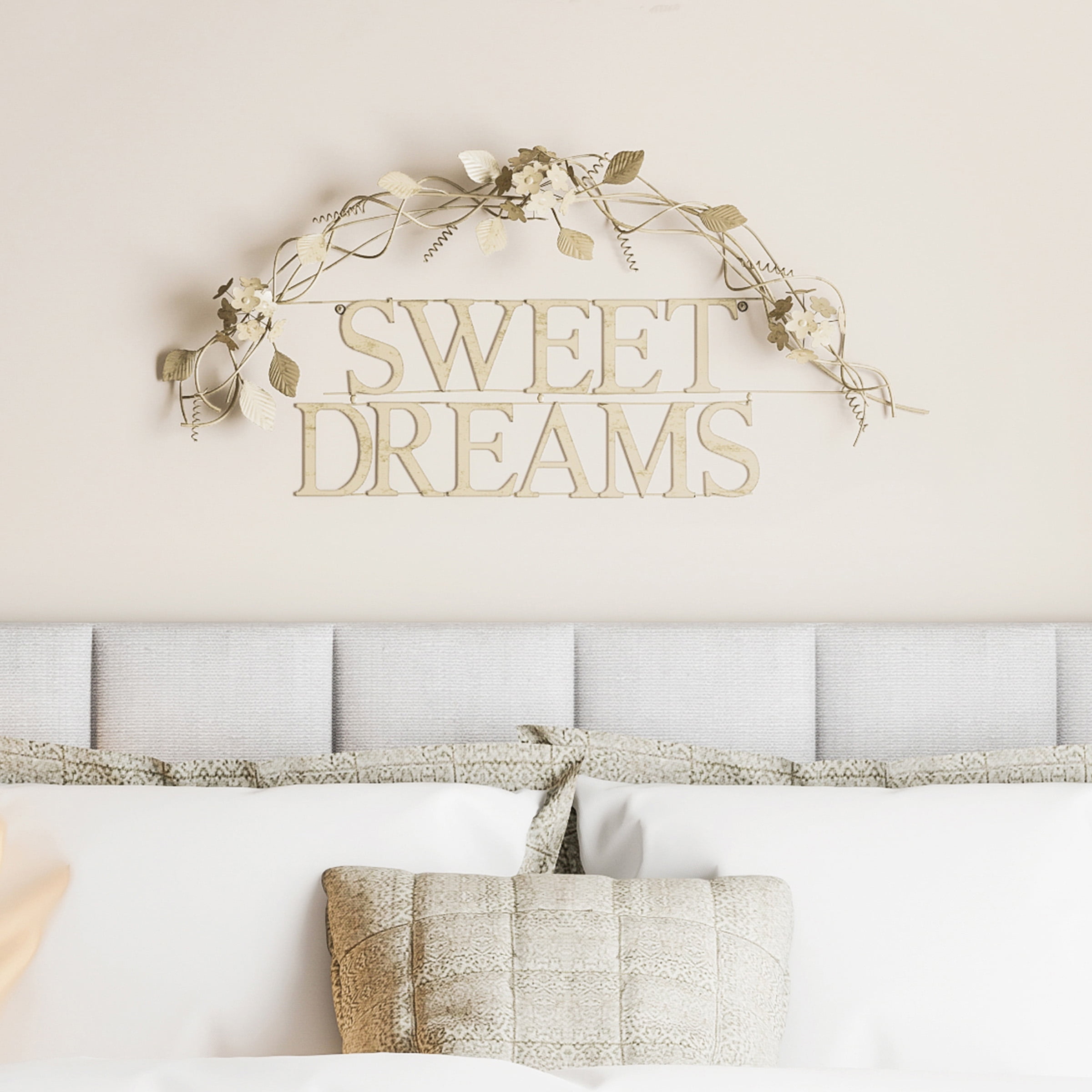 Metal Cutout- Sweet Dreams Decorative Wall Sign-3D Word Art Home Accent