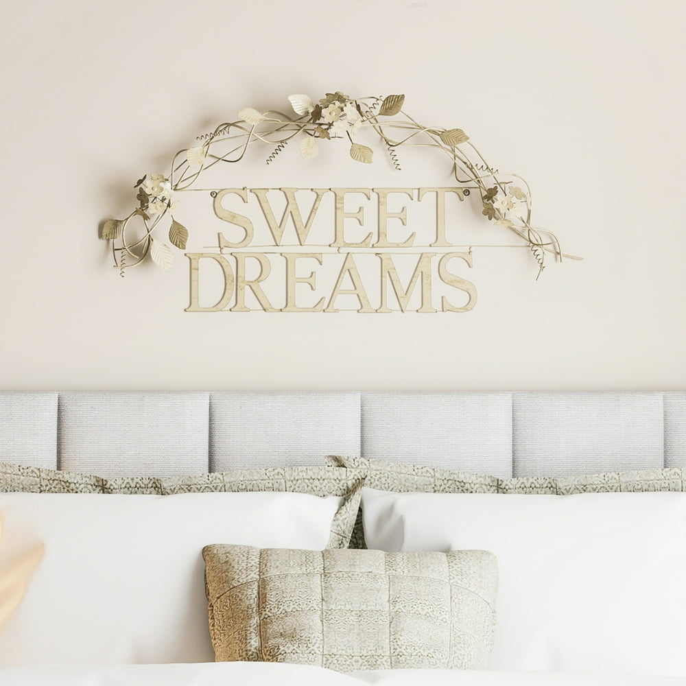 Metal Cutout Sweet Dreams Decorative Wall Sign3D Word Art Home Accent