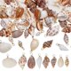 thumbnail image 1 of 80 colgantes de concha, 8 estilos, conchas marinas en espiral, dijes artesanales, cuentas colgantes de concha marina, dijes de mar oceánico, 1 of 6