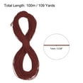 thumbnail image 2 of Uxcell Elastic Cord Heavy Stretch String Rope for Crafting DIY Sewing Hook Straps Camping Tie Down Strap Burgundy Red 1mm x 100m, 2 of 5