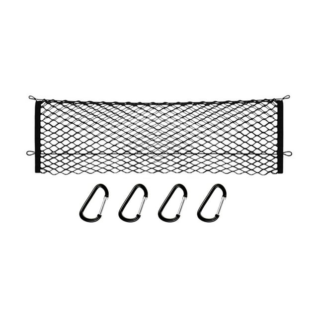 Soumake Car Storage Net Organizer Simple Installation Versatile Use Heavy-Duty Luggage Holder Trunk Storage Net with Mount Kit