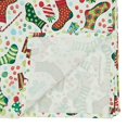 thumbnail image 3 of Fennco Styles Christmas Stockings Holiday Tablecloth 65" W X 104" L - Multicolor Stocking Print Festive Table Cover for Christmas Décor, Dining Room, Banquet, Family Gathering and Special Events, 3 of 3