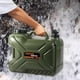 thumbnail image 1 of Bidón de agua para acampar, verde, a prueba de fugas, portátil, de gran capacidad, accesorio de polietileno para picnics, pesca y situaciones de super 24 litros, 1 of 3