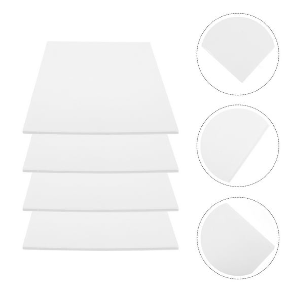 CATIEBYE 10Pcs White Foam Poster Board for Large Board Soundproof Wall Panels 12X8.3X0.2In
