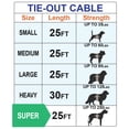 thumbnail image 7 of BV Pet Tie Out Cable for Dogs up to 250 Pound, XXL, 25 Feet, 7 of 7