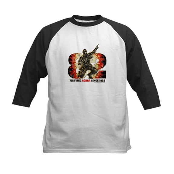 CafePress - Snake Eyes Baseball Jersey - Kids Cotton Baseball Jersey, 3/4 Sleeve Shirt
