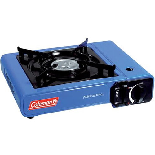 Coleman Tabletop Butane Gas Camping Stove, 1-Burner, Blue