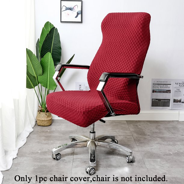 Thick Soft Computer Chair Cover Chair Slipcovers Elastic Stretchable Washable Anti-Slip Office 