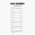 thumbnail image 6 of KFFKFF 6-Level Bamboo Rack, Uncovered Wooden Bookcase, Showcase Organizer, Independent Floral Plant Holder, Versatile Bamboo Shelving Perfect for Restroom, Sleeping Quarters, Workspace, 6 of 9