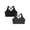 Charcoal Heather/Black Hue, variant on Women's Cotton Comfort 2-Pack Bralette