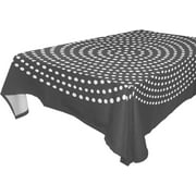 SKYSONIC 60"x60" Square Tablecloth with Winter Round Snow Shape Prints, Anti-Wrinkle and Smooth Table Cloth for Kitchen/Home/Dinning Wedding Decoration