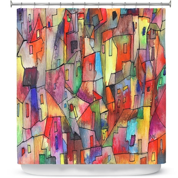 Shower Curtains 70" x 93" from DiaNoche Designs by Maeve Wright - Rainbowville