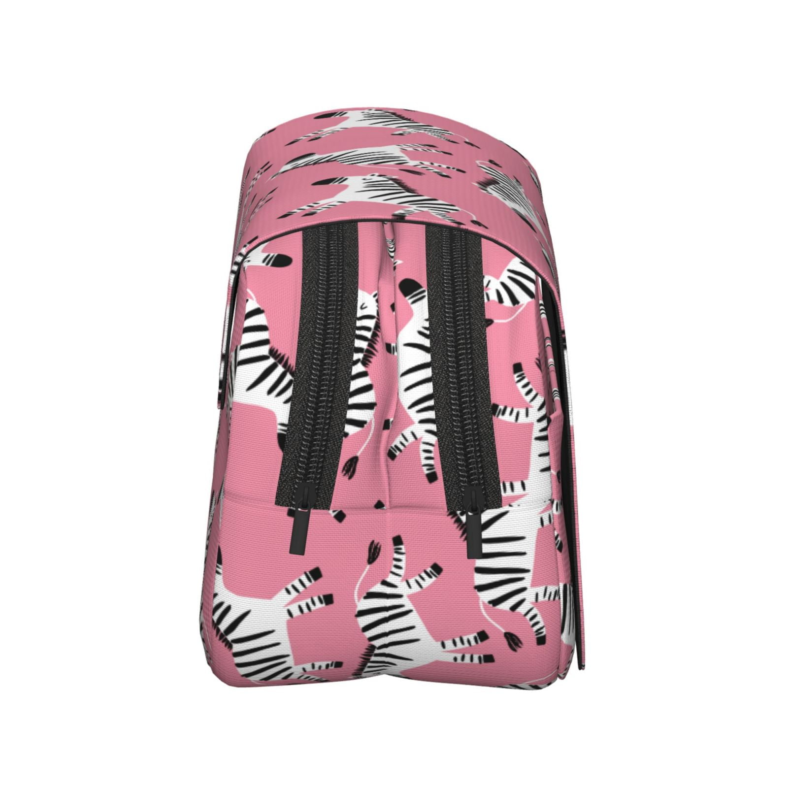 Rateoe Cute Cartoon Zebra Pattern Double Clamshell Pen Case, Storage Organizer with Two Zipper Compartments– Holds Up to 50 Pencils & Pens