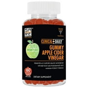 Clinical Daily Apple Cider Vinegar Gummies 1000mg Nutritional Supplements for Weight Loss 60 Count