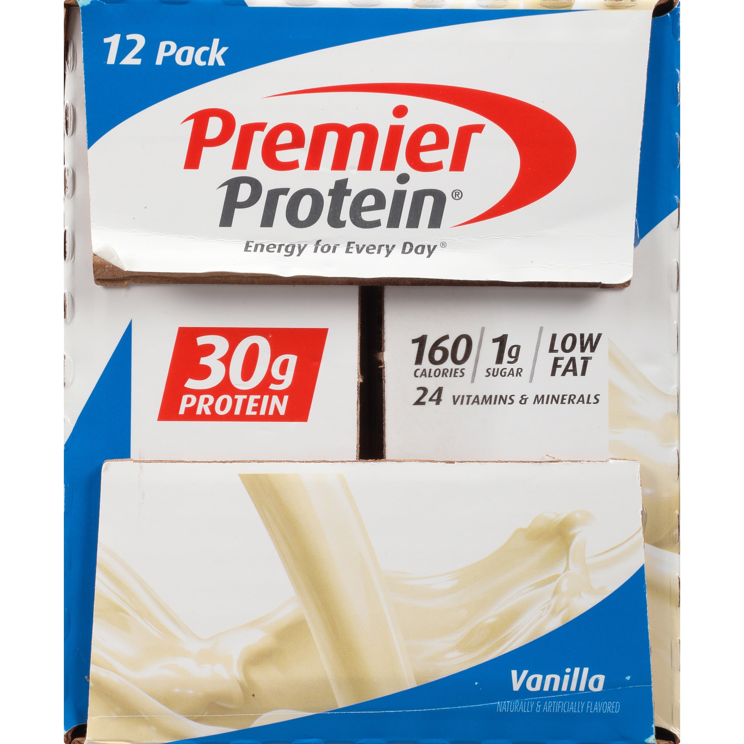 Premier Protein Shake Vanilla 30g Protein 12 Ct Walmart Com