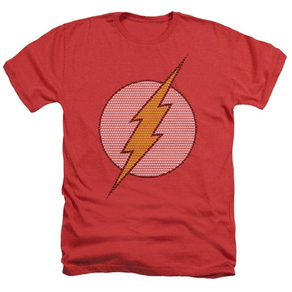 Dc Flash - Flash Little Logos - Heather Short Sleeve Shirt - XX-Large