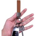 thumbnail image 4 of Genuine Leather Car Keychain with Key Rings - Premium Key Fob Organizer for Men & Women, 4 of 14