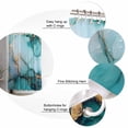 thumbnail image 5 of Marble Texture Shower Curtain Set ，Waterproof Fabric Shower Curtains Abstract Green Gold Crack Modern Style Shower Curtains for Bathroom,Bathroom Decor 36"x72", 5 of 6