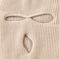 thumbnail image 3 of GRNSHTS 3-Hole Knit Full Face Cover Winter Warm Ski Mask Knitted Balaclava Hat Face Mask for Adult Outdoor Sports (A-beige), 3 of 6