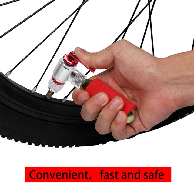 Boquilla de gas Cilindro de CO2 para bicicleta bomba de Gas boquilla portátil para bicicleta acceso rápido al inflador Barbie Nuevos Originales