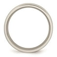 thumbnail image 2 of Solid Stainless Steel Flat 6mm Matte Brushed Finish Plain Classic Wedding Band Ring Comfort-Fit Size 9.5, 2 of 7