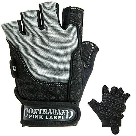 Interior Padding - Contraband Pink Label 5127 Womens Weight Lifting Gloves w/Comfort-Soft Interior Padding (PAIR)