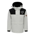 thumbnail image 4 of RXIRUCGD USB Intelligent Constant Temperature Heated Windproof Plus Size Coat For Men And Women Winter 4 Heated Jacket Coat( Beige, Size:XL ), 4 of 9