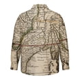 thumbnail image 5 of Men's Summer New Loose Print Long Sleeve Shirt Cardigan Beach Shirt XL, 5 of 5