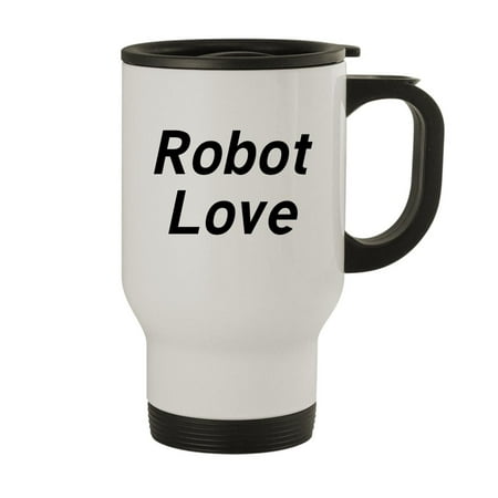 

Robot Love - 14oz Stainless Steel Travel Mug White