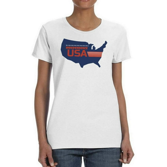 Independence U.s.a. Country T-Shirt Women -Image by Shutterstock, Female 4X-Large