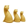 thumbnail image 1 of Colección de figuras de gatos pequeños a escala 1/12, estatua pequeña y linda, modelo de animal de simulación Amarillo, 1 of 9