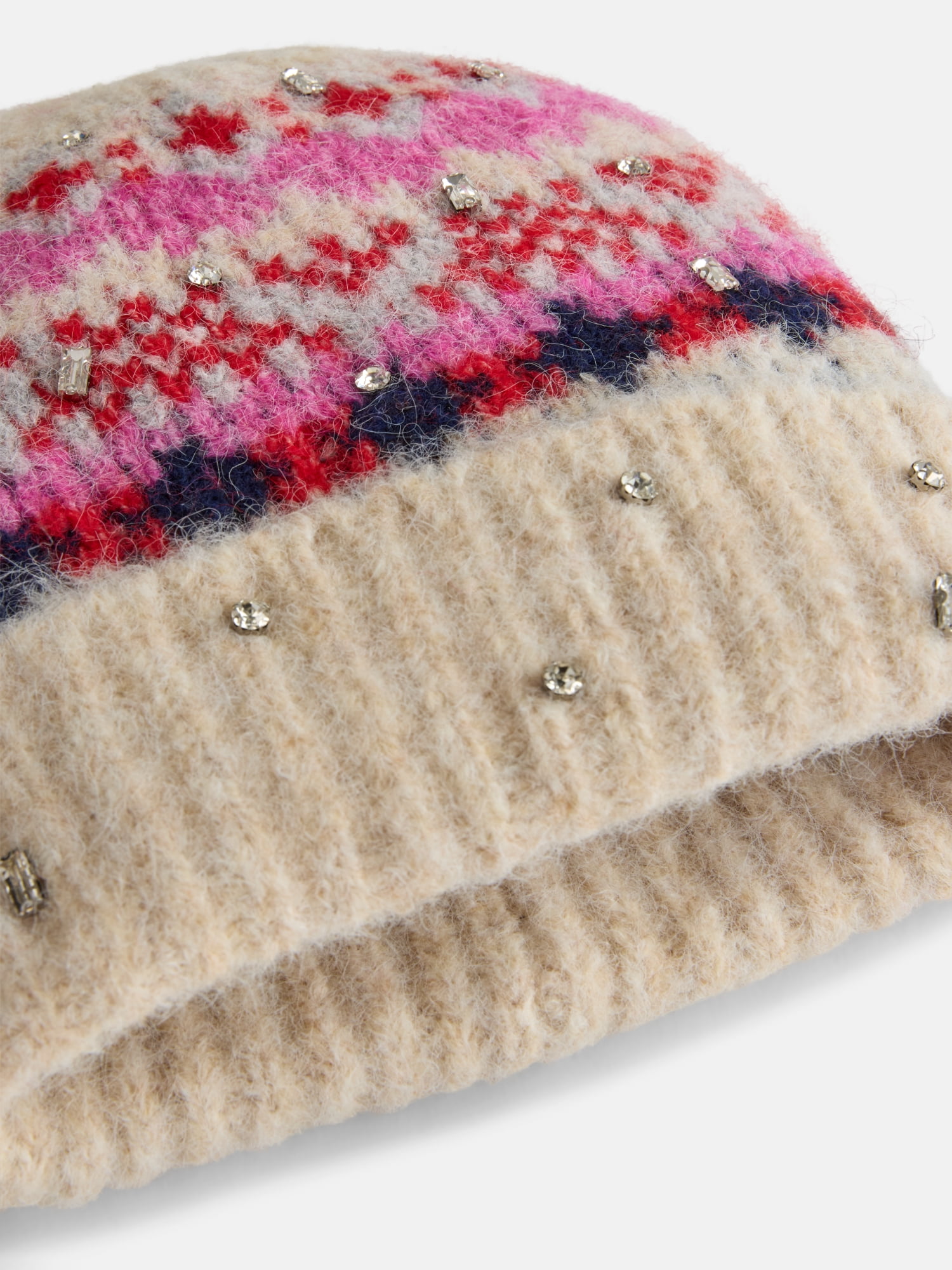 Free Assembly Women's Beanie Mitten Set, Oatmeal