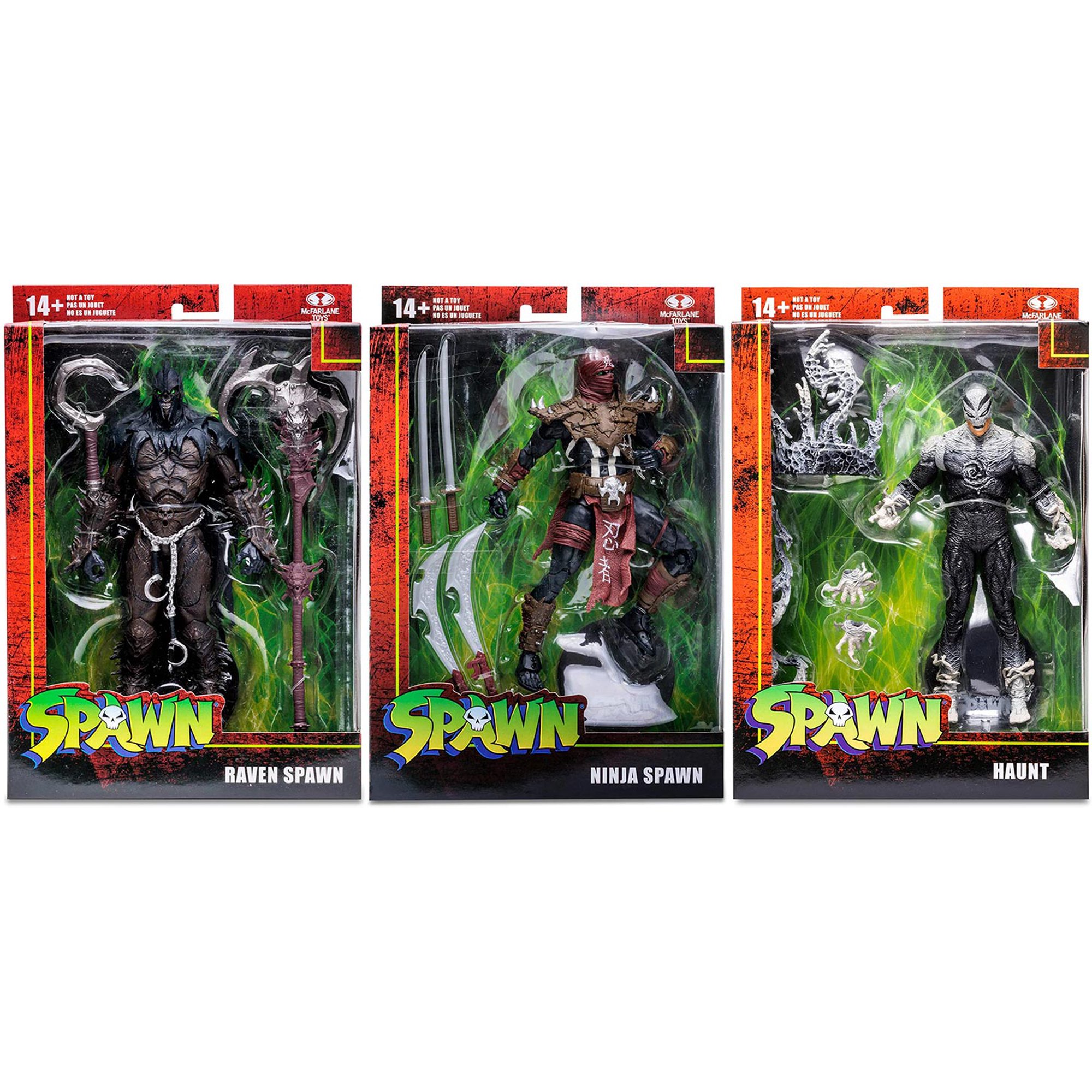 Spawn 7 Inch Action Figure Wave 3 - Set of 3 (Haunt - Ninja 