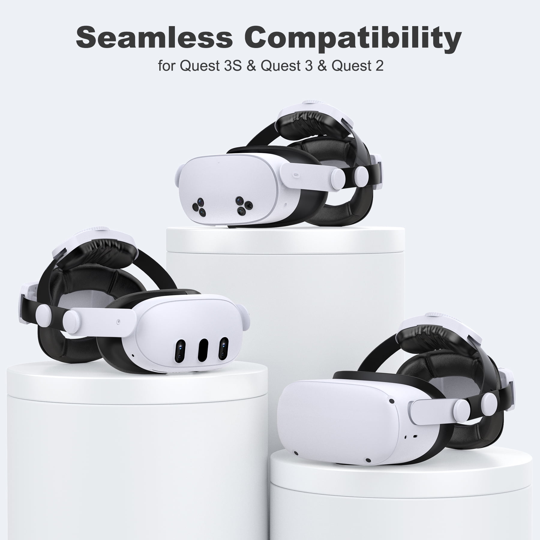Free Shipping! QQV Battery Head Strap for Meta Quest 2 and