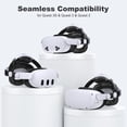 thumbnail image 2 of Battery Head Strap 7500mAh Compatible with Oculus Meta Quest 3S/3/2, QQV VR Headset Accessories for Quest 3 Headstrap, 2 of 8