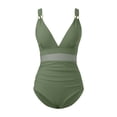 thumbnail image 4 of Gibobby Batas de baño mujeres spa Traje de baño de malla de 1 pieza para mujer, Bikini acolchado con realce, traje de baño de entrenamiento, traje de bañ(AG,M), 4 of 5