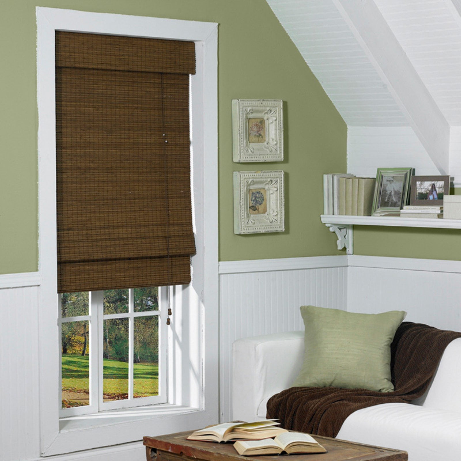 Radiance Cape Cod Natural Woven Bamboo Roman Shades