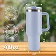 thumbnail image 3 of TRAHOO-Artlion Gobelet 40 oz avec Poignée Anti-Déversement Tasse de Voyage en Acier Inoxydable Réutilisable Sans Paille (Bleu), 3 of 4
