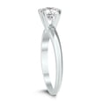 thumbnail image 3 of SZUL Women's AGS Certified 1 Carat Diamond Solitaire Ring in 14K White Gold (J-K Color, I2-I3 Clarity), 3 of 8