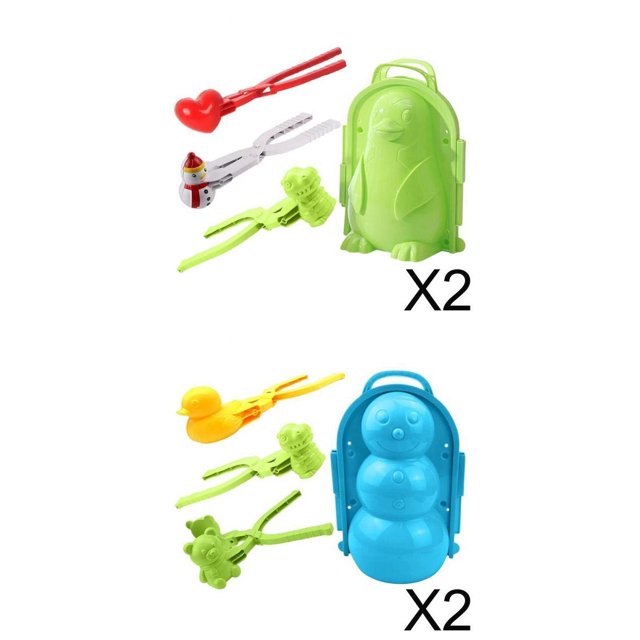 Clip para bolas de nieve,Juguete de juego de actividades deportivas de invierno de lucha de bolas de nieve,Herramientas para bolas de nieve Juguetes de playa de nieve al aire Baoblaze Clip para hacer bolas de nieve