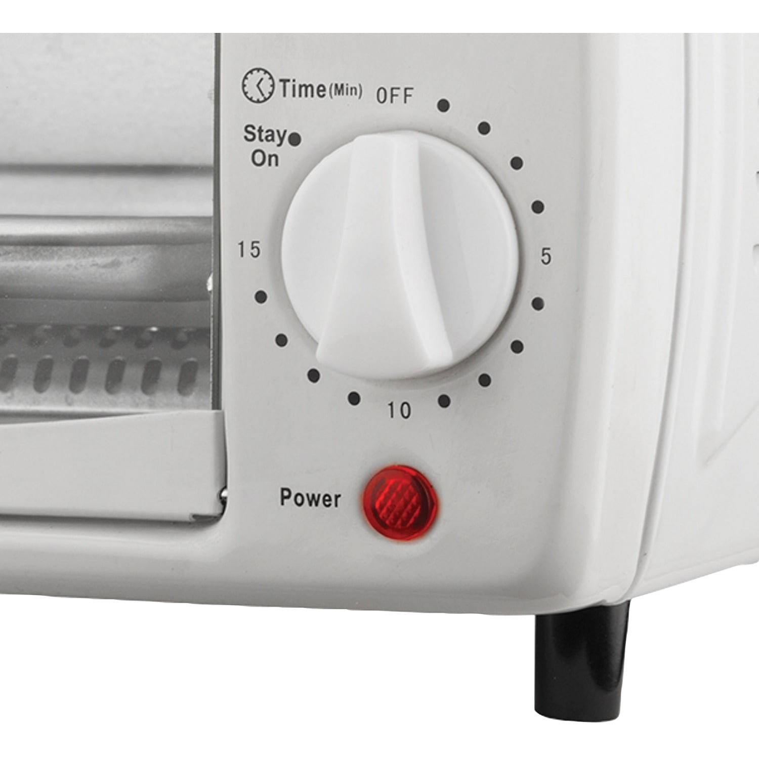Brentwood TS-345W Stainless Steel 4 Slice Toaster Oven, White