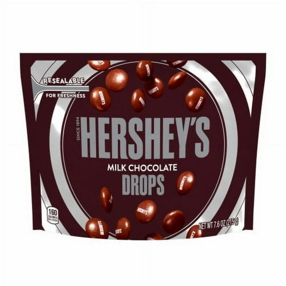 2X-HERSHEY'S Drops Milk Chocolate Candy Bag - 7.6 oz - 1 bag