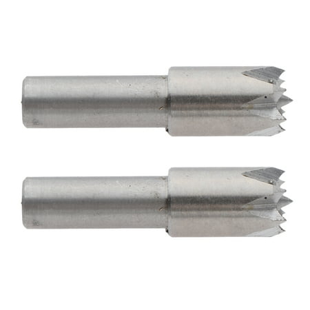 

2Pcs Plum Blossom Thimble Drill Bit Fits Wood Lathe Machine