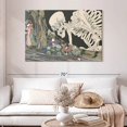 thumbnail image 2 of Elephant Stock Japanese Skeleton Wall Art - Horizontal Canvas Wall Art - Living Room Wall Decor - Fantasy And Sci-fi Canvas - Gray And Black Decor By Utagawa Kuniyoshi - 48" x 32", 2 of 8