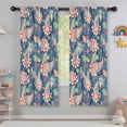 thumbnail image 5 of Blackout Kids Curtains,Blue Paisley and Floral Pattern Childrens Insulated Curtains Set Of 2,Bedroom Essentials,Toddler Room Decor 42x63in(106x160cm), 5 of 5