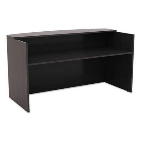 UPC: 0042167304577 | Alera Valencia Series Reception Desk w/Counter 71w x 35 1/2d x 42 1/2h  Espresso
