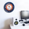 thumbnail image 4 of Virginia Cavaliers: Ribbed Frame Wall Clock, 4 of 4